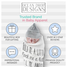 Load image into Gallery viewer, Ocean Drop Designs 3 Pcs Baby Onesie - 100% Cotton Gender Neutral Baby Clothes - Baby Boy Clothes - Newborn Onesies - Baby Essentials - Unisex Newborn Clothes - Baby Gifts for Boys &amp; Girls Gray