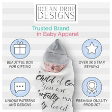 Load image into Gallery viewer, Ocean Drop Designs 3 Pcs Baby Onesie - 100% Cotton Gender Neutral Baby Clothes - Baby Boy Clothes - Newborn Onesies - Baby Essentials - Unisex Newborn Clothes - Baby Gifts for Boys &amp; Girls