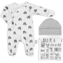 Load image into Gallery viewer, Ocean Drop Designs 3 Pcs Baby Onesie - 100% Cotton Gender Neutral Baby Clothes - Baby Boy Clothes - Newborn Onesies - Baby Essentials - Unisex Newborn Clothes - Baby Gifts for Boys &amp; Girls Gray